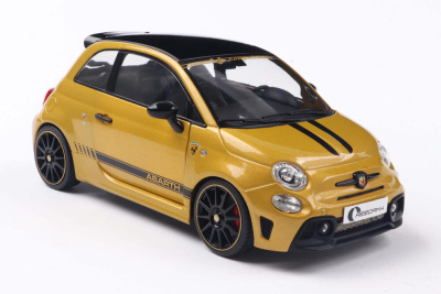 Fiat F595 Abarth Solido Works 2024 gelb Modellauto 1:18 Solido