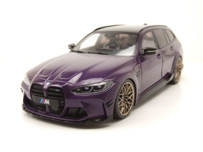 BMW M3 G81 Touring Kombi Performance 2024 lila Modellauto...