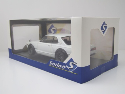 Nissan Skyline C10 Hakosuka Solido Works 1970 weiß Modellauto 1:18 Solido