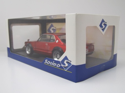 Nissan Skyline C10 Hakosuka Solido Works 1970 rot metallic Modellauto 1:18 Solido