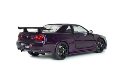 Nissan Skyline R34 GT-R Z Tune 1999 lila Modellauto 1:18 Solido