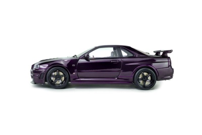 Nissan Skyline R34 GT-R Z Tune 1999 lila Modellauto 1:18 Solido