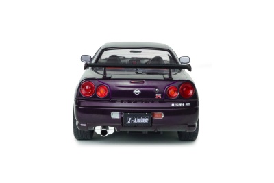 Nissan Skyline R34 GT-R Z Tune 1999 lila Modellauto 1:18 Solido