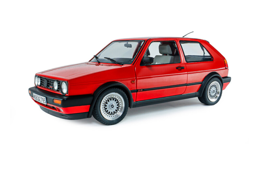 VW Golf 2 GTI 1989 rot Modellauto 1:18 Solido