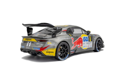 Alpine A110 RGT+ #6 Rallye Mont Blanc 2024 grau Loeb Godey Modellauto 1:18 Solido
