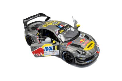 Alpine A110 RGT+ #6 Rallye Mont Blanc 2024 grau Loeb Godey Modellauto 1:18 Solido