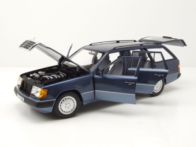 Mercedes 300 TD S124 T-Modell Kombi 1990 nautical blau metallic Modellauto 1:18 Norev