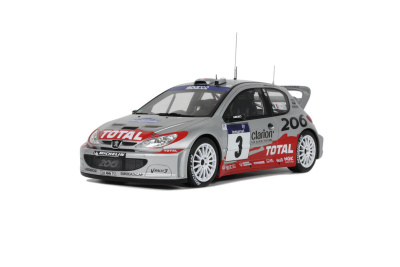 Peugeot 206 #3 WRC Rallye Tour de Corse 2002 silber...