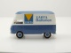 VW T1 Bus Kasten Varta 1960 blau weiß Modellauto 1:87 Brekina
