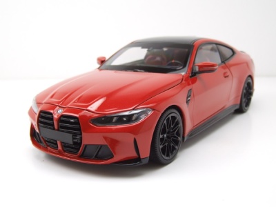 BMW M4 2024 rot metallic Modellauto 1:18 Minichamps