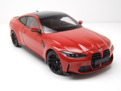 BMW M4 2024 rot metallic Modellauto 1:18 Minichamps
