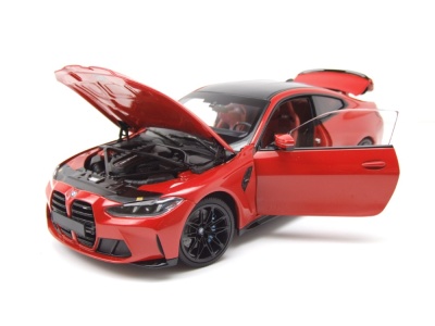 BMW M4 2024 rot metallic Modellauto 1:18 Minichamps