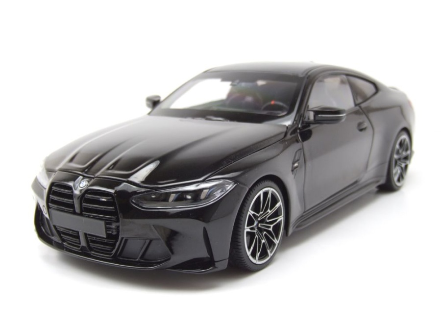 BMW M4 2024 schwarz metallic Modellauto 1:18 Minichamps