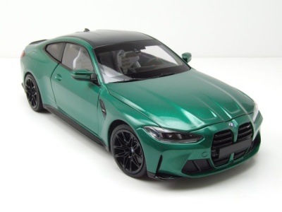 BMW M4 2024 grün metallic Modellauto 1:18 Minichamps