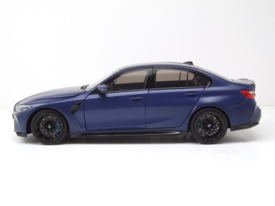 BMW M3 2024 matt blau metallic Modellauto 1:18 Minichamps