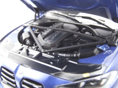 BMW M3 2024 matt blau metallic Modellauto 1:18 Minichamps