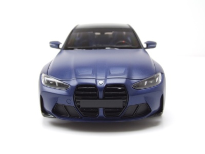BMW M3 2024 matt blau metallic Modellauto 1:18 Minichamps