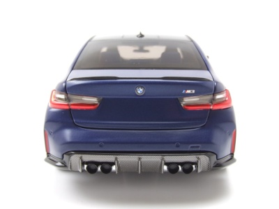 BMW M3 2024 matt blau metallic Modellauto 1:18 Minichamps
