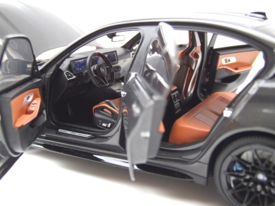 BMW M3 2024 grau metallic Modellauto 1:18 Minichamps