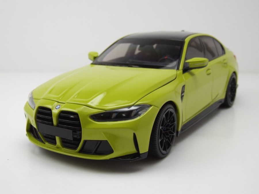 BMW M3 2024 gelb Modellauto 1:18 Minichamps