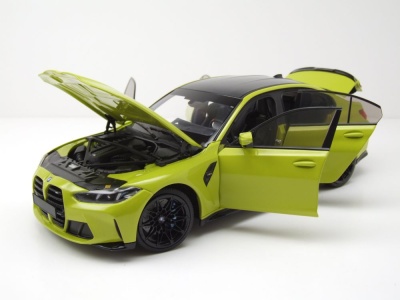 BMW M3 2024 gelb Modellauto 1:18 Minichamps