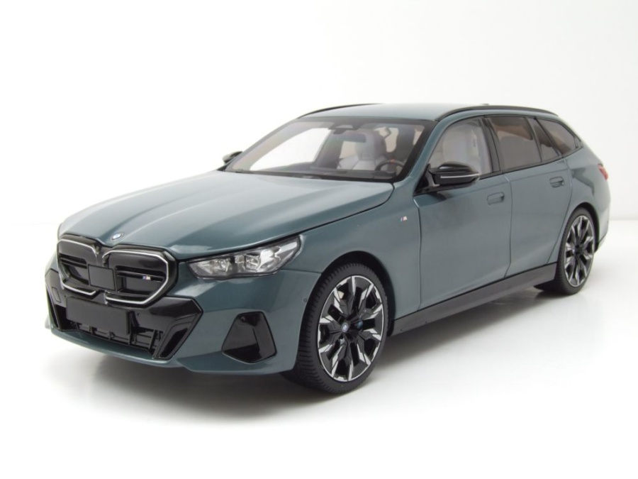BMW i5 M60 Touring Kombi 2024 grün metallic Modellauto 1:18 Minichamps