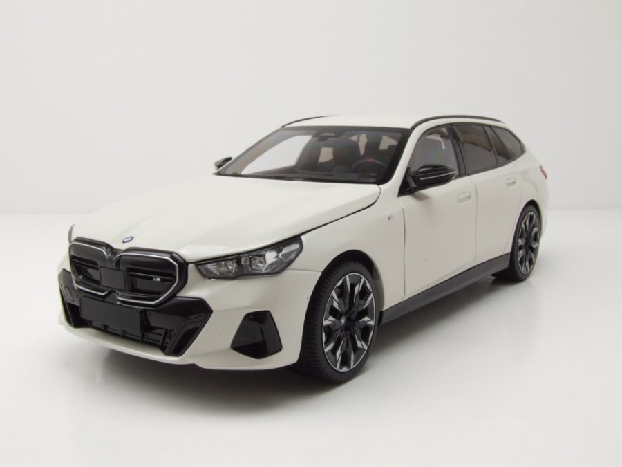 BMW i5 M60 Touring Kombi 2024 weiß metallic Modellauto 1:18 Minichamps