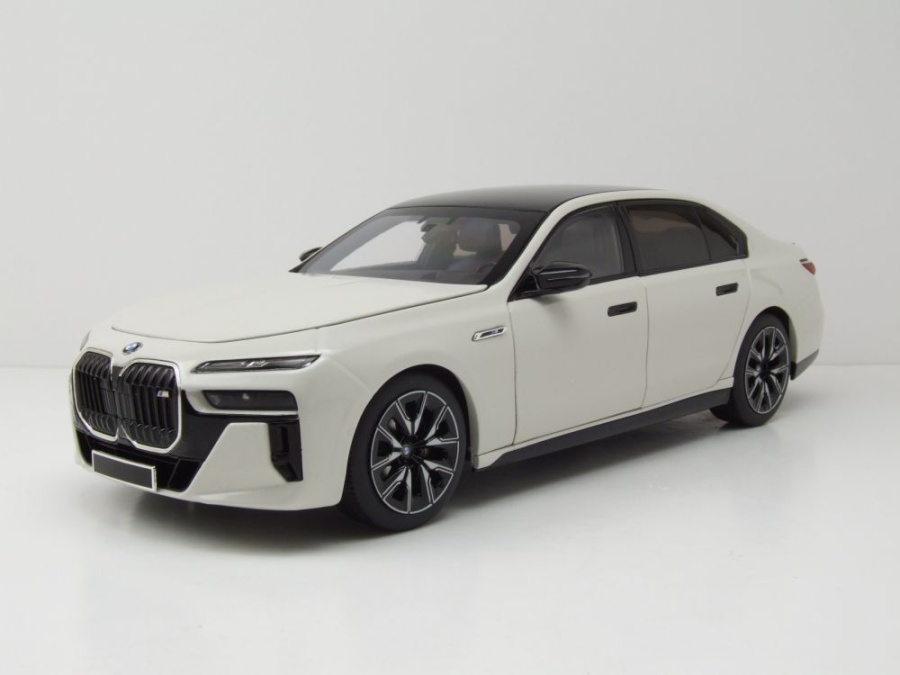 BMW i7 M70 (G70) 2024 weiß metallic Modellauto 1:18 Minichamps