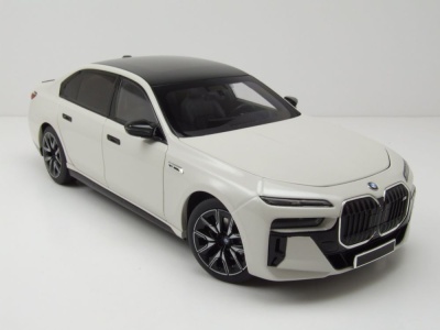 BMW i7 M70 (G70) 2024 weiß metallic Modellauto 1:18 Minichamps