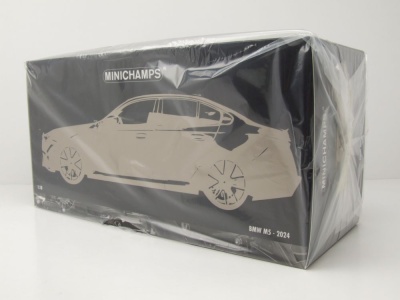 BMW M5 2024 blau metallic Modellauto 1:18 Minichamps