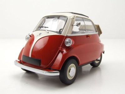 BMW Isetta 1955 rot weiß Modellauto 1:18 Minichamps