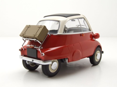 BMW Isetta 1955 rot weiß Modellauto 1:18 Minichamps