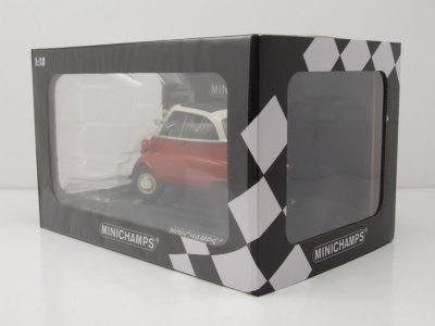 BMW Isetta 1955 rot weiß Modellauto 1:18 Minichamps
