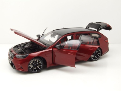 BMW M5 Touring Kombi 2024 dunkelrot metallic Modellauto 1:18 Minichamps
