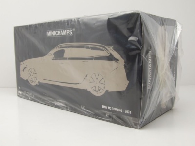 BMW M5 Touring Kombi 2024 grau metallic Modellauto 1:18 Minichamps