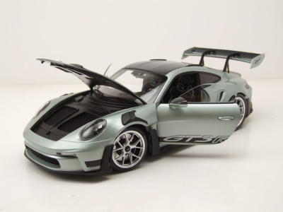 Porsche 911 (992) GT3 RS 2023 silber Modellauto 1:18 Minichamps