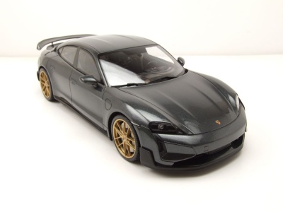 Porsche Taycan Turbo GT 2024 grau Modellauto 1:18 Minichamps