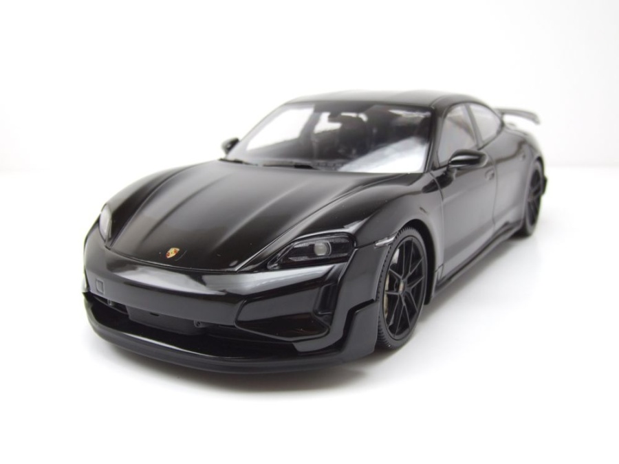 Porsche Taycan Turbo GT 2024 schwarz Modellauto 1:18 Minichamps