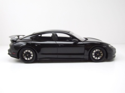 Porsche Taycan Turbo GT 2024 schwarz Modellauto 1:18 Minichamps