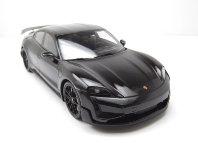Porsche Taycan Turbo GT 2024 schwarz Modellauto 1:18 Minichamps