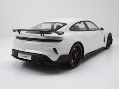Porsche Taycan Turbo GT 2024 weiß Modellauto 1:18...