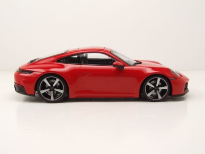 Porsche 911 (992.2) Carrera Coupe 2024 rot Modellauto 1:18 Minichamps