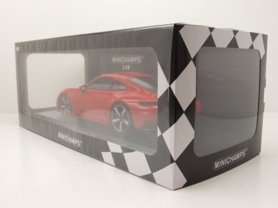Porsche 911 (992.2) Carrera Coupe 2024 rot Modellauto 1:18 Minichamps