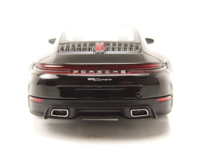 Porsche 911 (992.2) Carrera Coupe 2024 schwarz metallic Modellauto 1:18 Minichamps