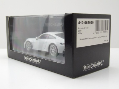Porsche 911 (992) S/T 2024 weiß Modellauto 1:43 Minichamps