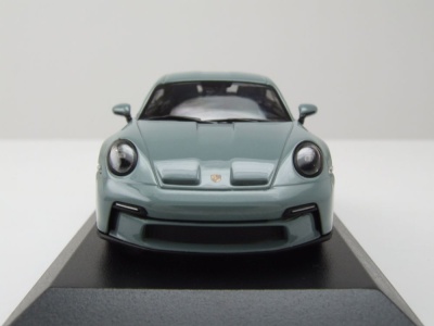 Porsche 911 (992) S/T 2023 Shadegreen metallic Modellauto 1:43 Minichamps