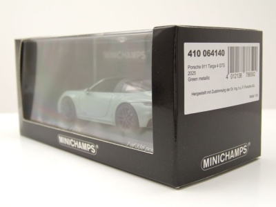 Porsche 911 (992.2) Targa 4 GTS 2024 hellgrün metallic Modellauto 1:43 Minichamps