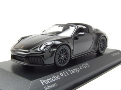 Porsche 911 (992.2) Targa 4 GTS 2024 schwarz Modellauto...