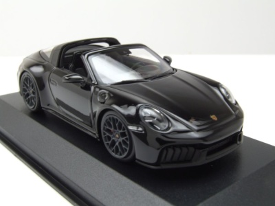 Porsche 911 (992.2) Targa 4 GTS 2024 schwarz Modellauto 1:43 Minichamps