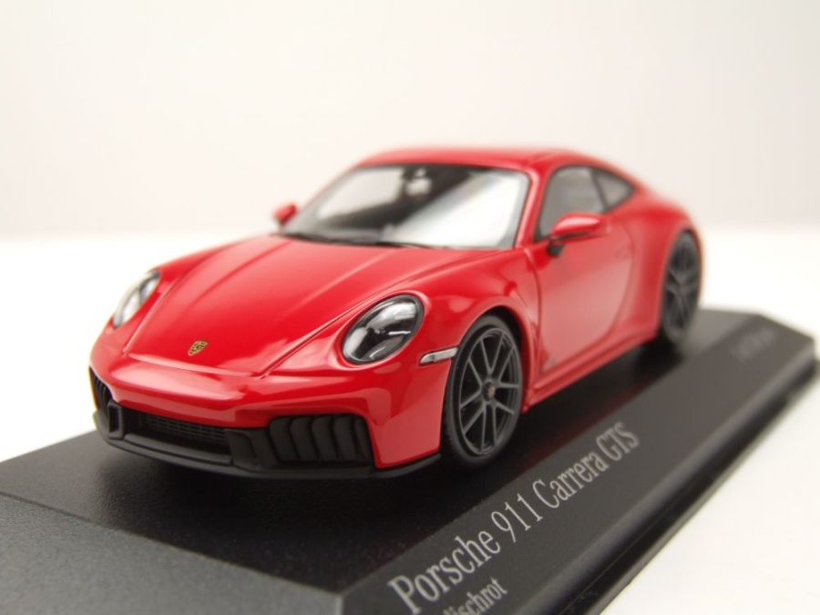 Porsche 911 (992.2) Carrera GTS 2024 rot Modellauto 1:43 Minichamps